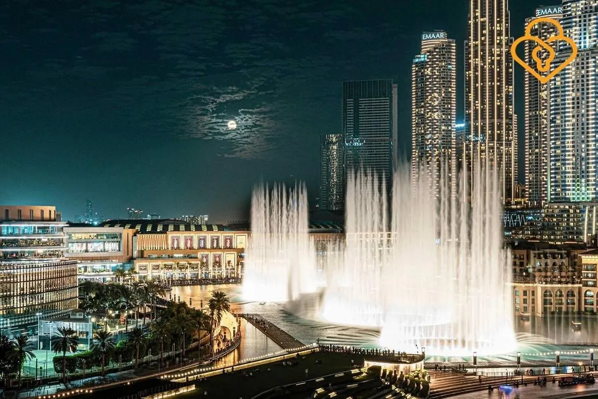 Keysplease Full Fountain&Burj Views, Grande Tower 14 Downtown Apartment Dubai