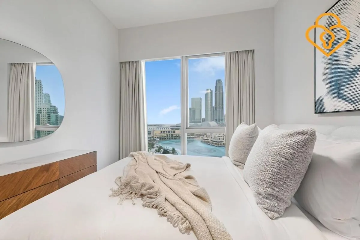 Keysplease Full Fountain&Burj Views, Grande Tower 14 Downtown Apartment Dubai