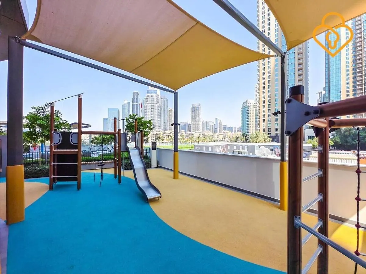 Keysplease Full Fountain&Burj Views, Grande Tower 14 Downtown Apartment Dubai