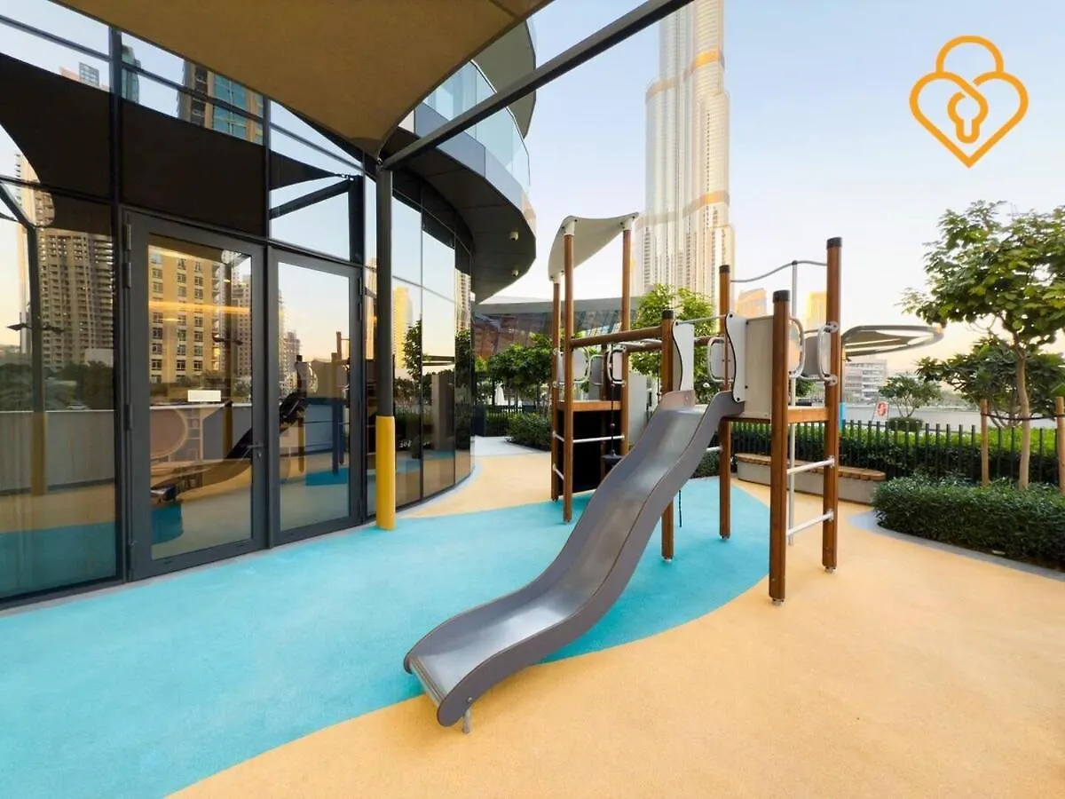 Keysplease Full Fountain&Burj Views, Grande Tower 14 Downtown Lägenhet Dubai Förenade Arabemiraten