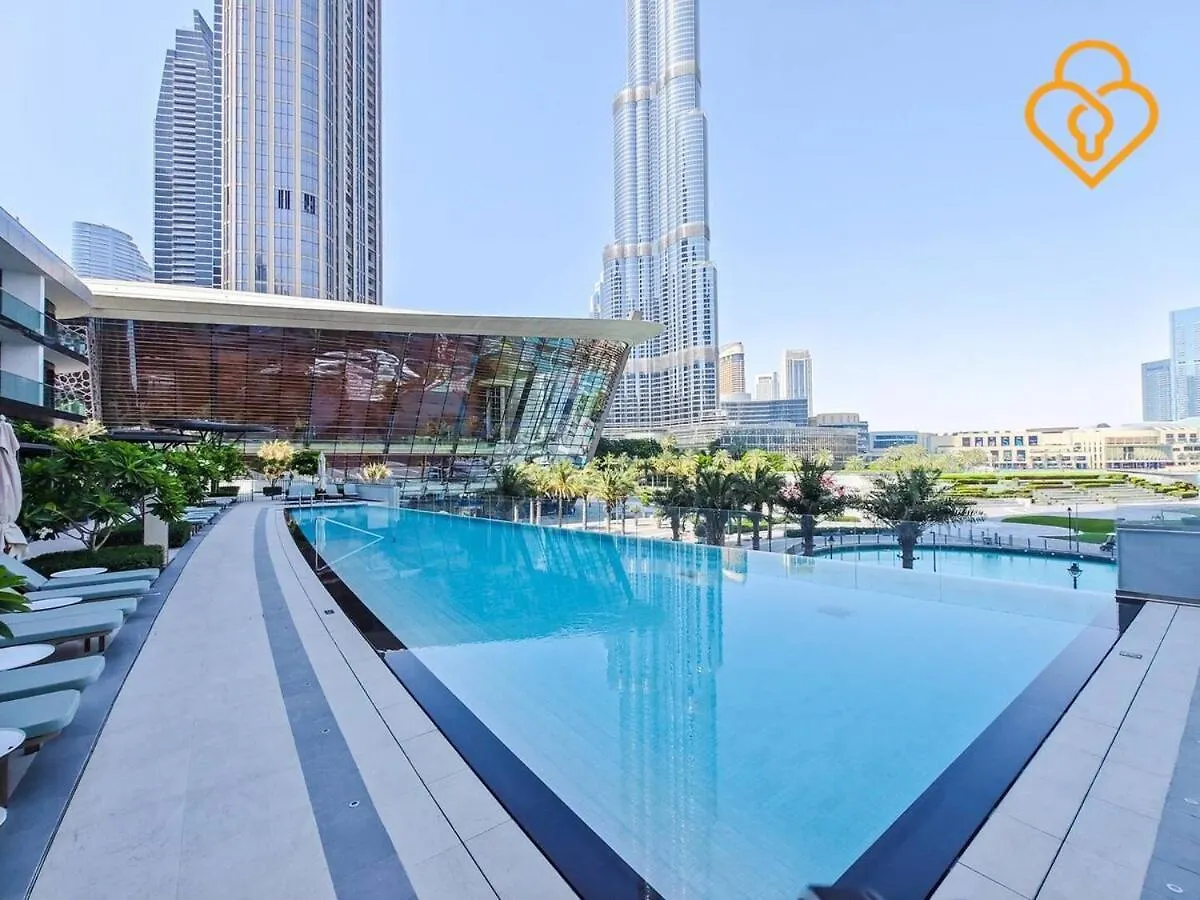 Апартаменты Keysplease Full Fountain&Burj Views, Grande Tower 14 Downtown Дубай