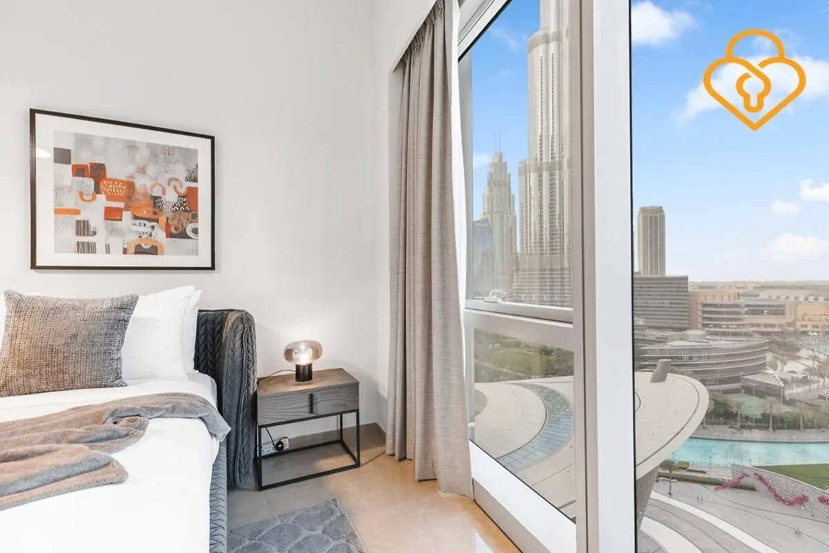 Апартаменты Keysplease Full Fountain&Burj Views, Grande Tower 14 Downtown Дубай 0*,  ОАЭ